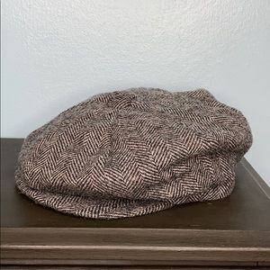McGregor vintage herringbone newsboy hat Medium